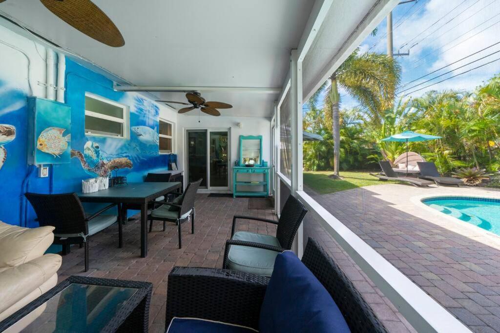 Palm Paradise-Seaside Home W Heated Saltwater Pool فورت لودرديل المظهر الخارجي الصورة